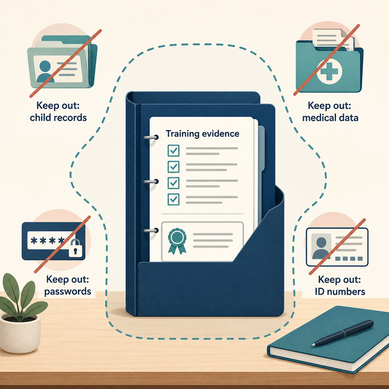 SafeRecord ECEC data-minimisation and record-keeping preview